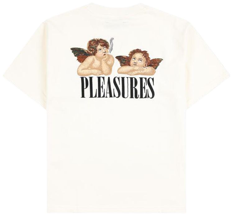 Pleasures Dynamic Short Sleeve Crewneck Ecru