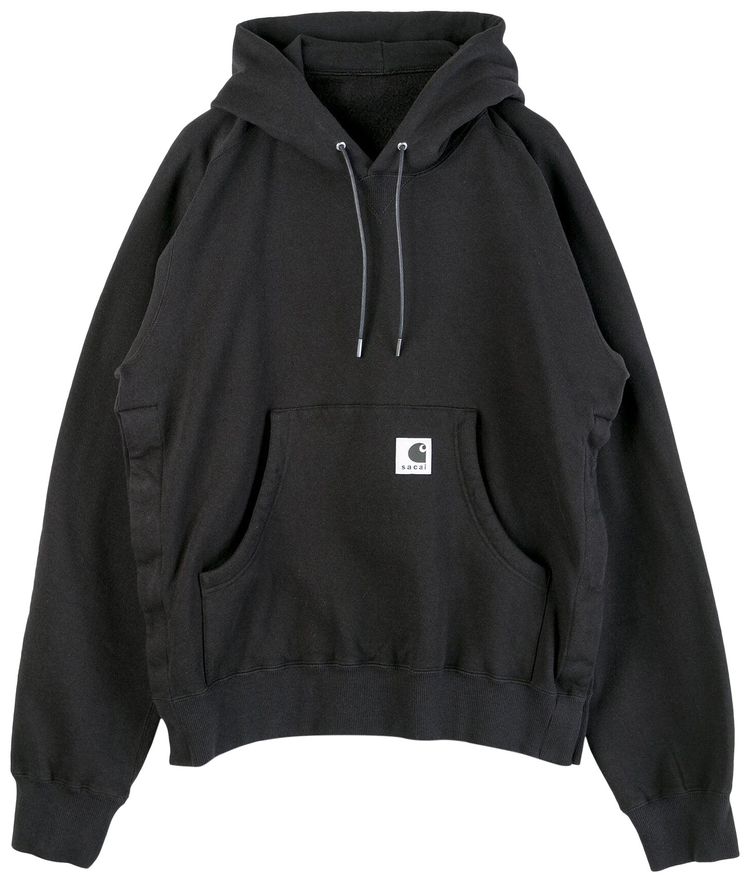 Sacai x Carhartt WIP Cotton Jersey Hoodie Black