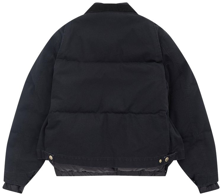 Sacai x Carhartt WIP Washed Duck Puffer Jacket Black