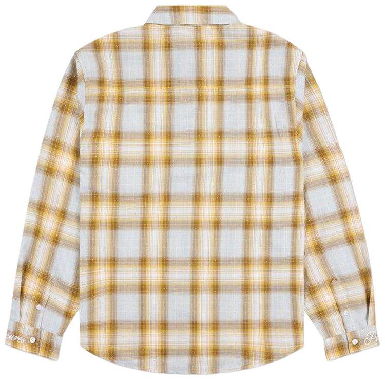 Pleasures Dizzle Button Up Dijon