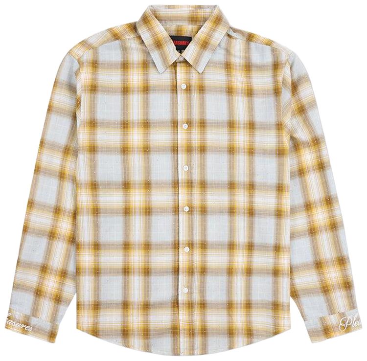 Pleasures Dizzle Button Up Dijon