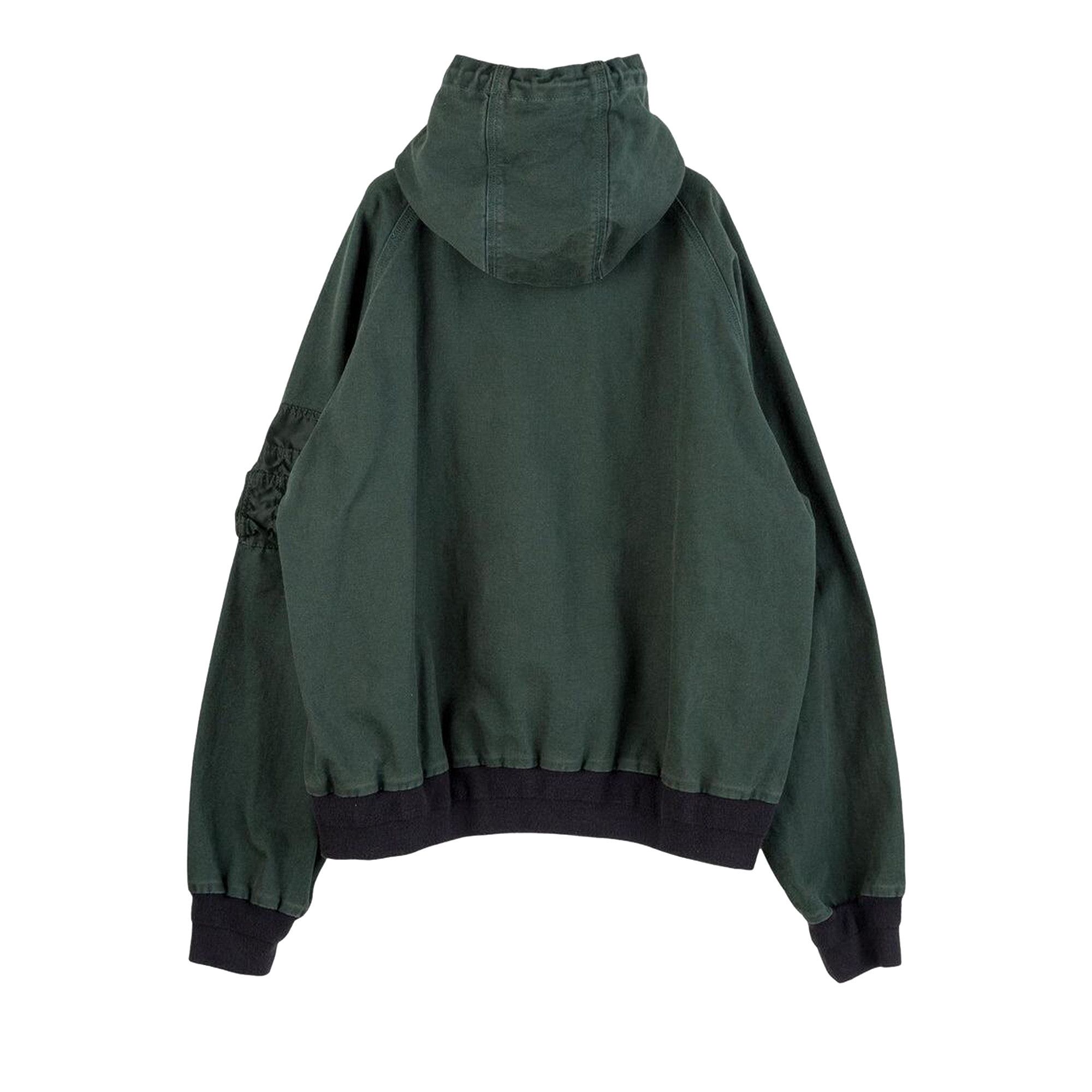 Buy Sacai x Carhartt WIP Washed Duck Hooded Blouson 'Green' - 25
