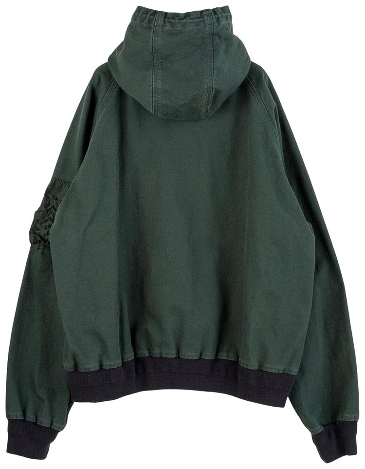Sacai x Carhartt WIP Washed Duck Hooded Blouson Green