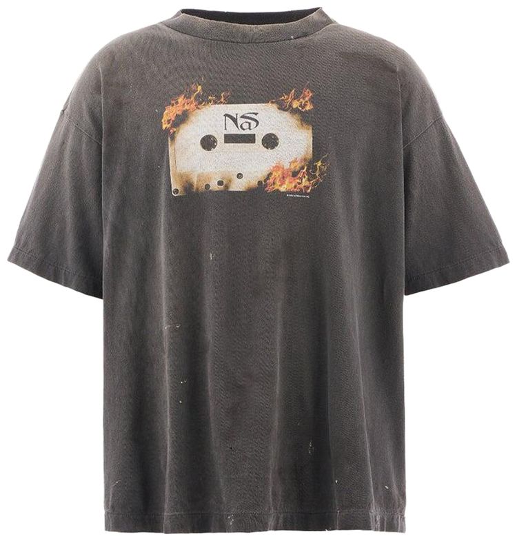 SAINT Mxxxxxx x Nas Short Sleeve Tee Black