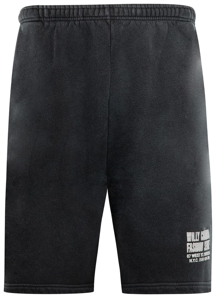 Willy Chavarria Fashion Services Willy Sweatshort Black