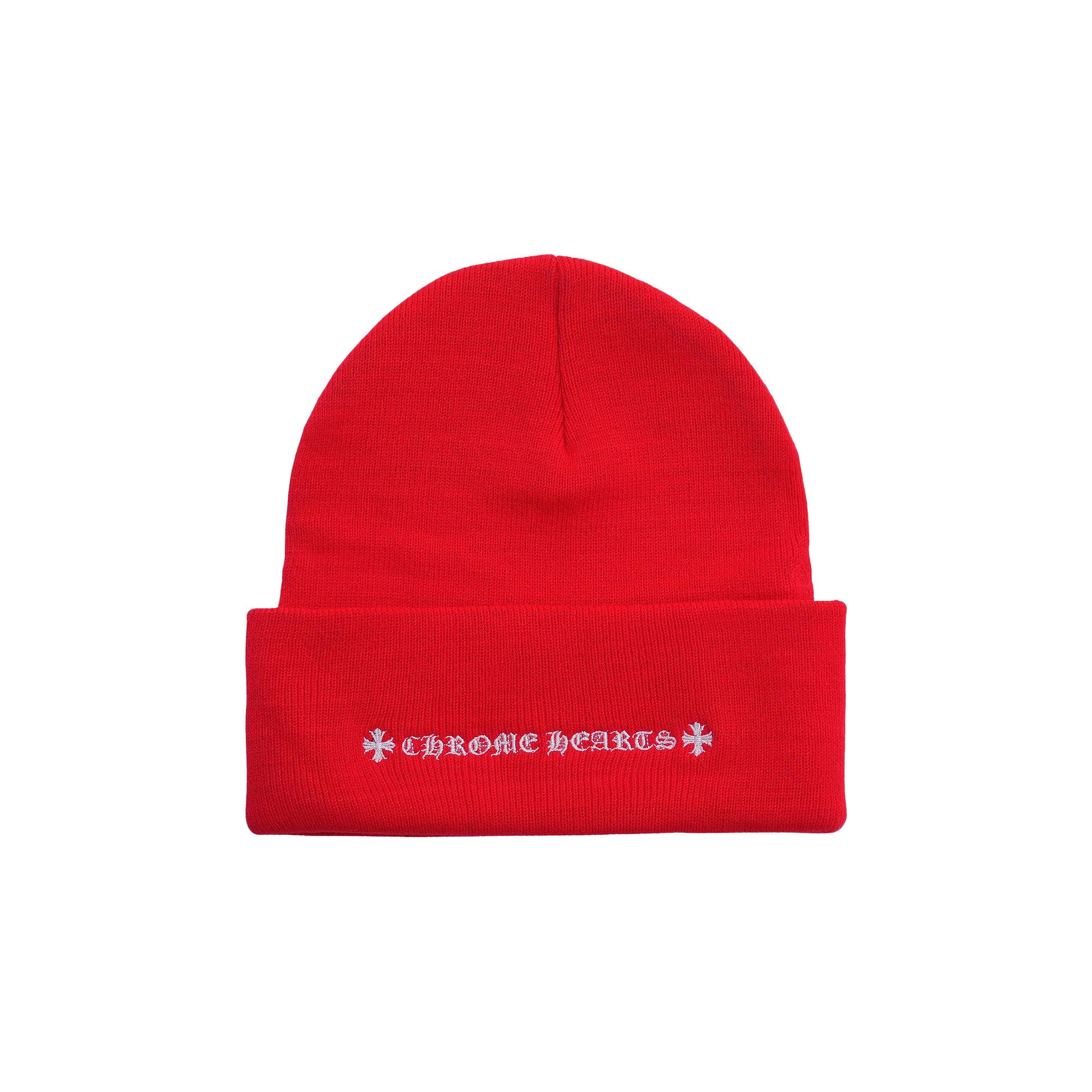 Buy Chrome Hearts CH Beanie 'Red' - 042 020606 RED | GOAT