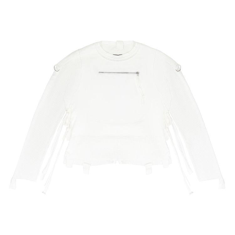 Who Decides War Layered Jersey Button Down Shirt White