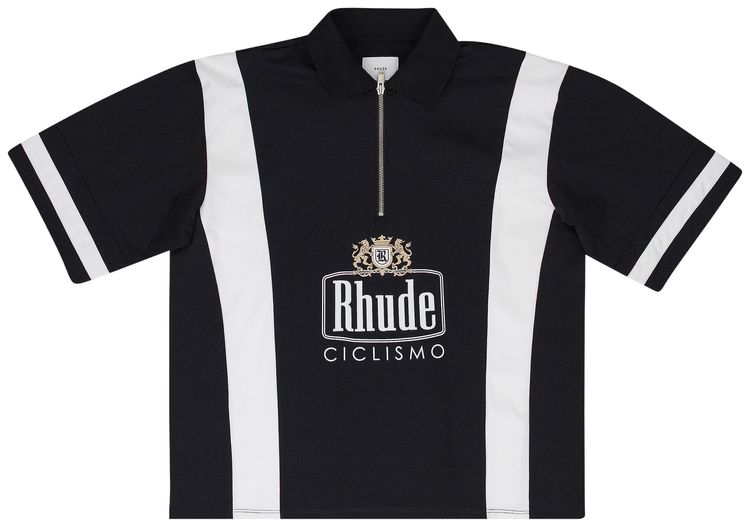 Rhude Ciclismo Jersey T Shirt BlackWhite