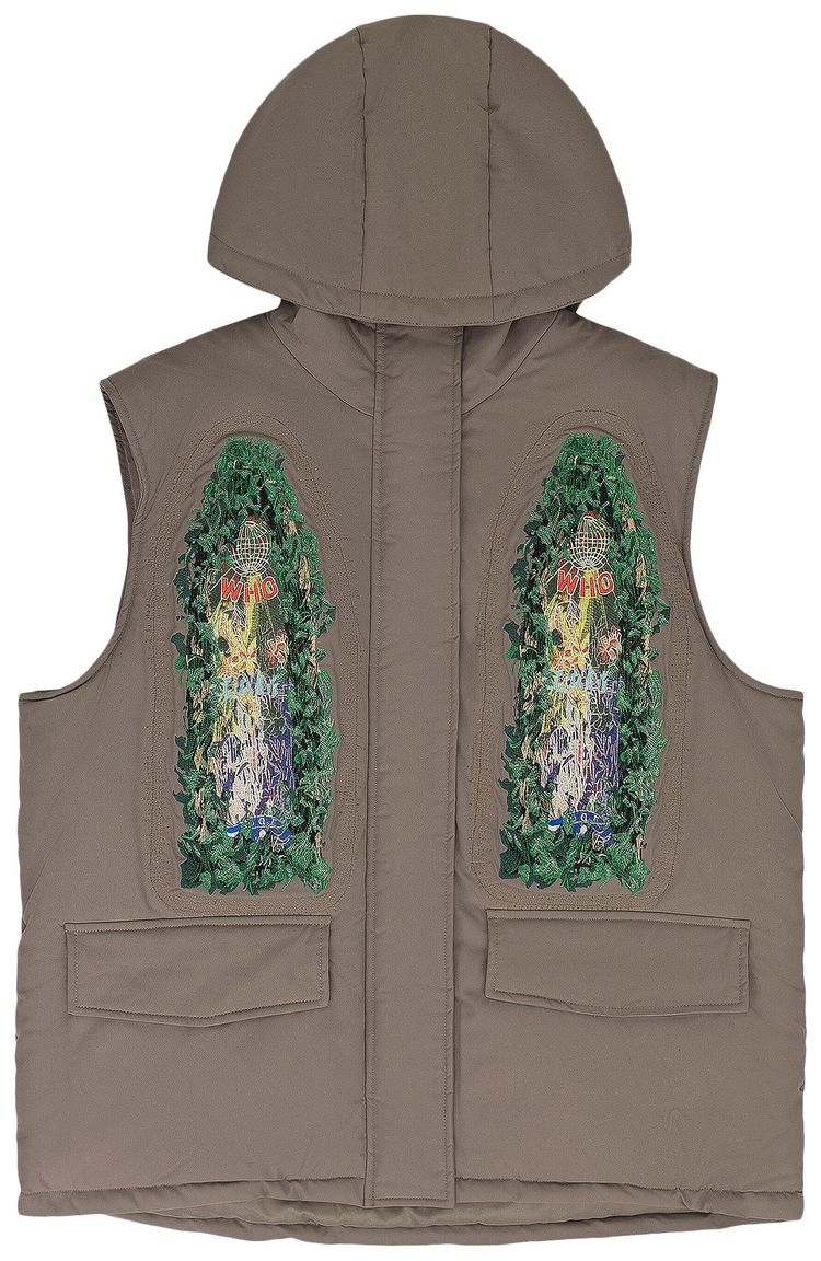Who Decides War Garden Glass Vest Green