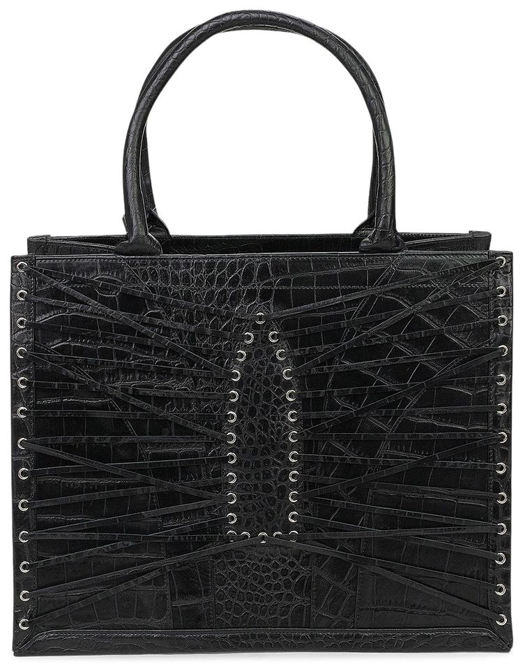 Who Decides War Arch Tote XL Messenger Bag Black