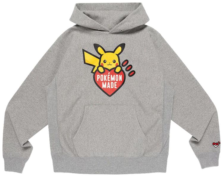 Human Made x Pokemon Made Heavyweight Hoodie Grey