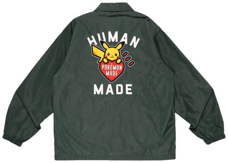 Human Made x Pokemon Made Coach Jacket Green