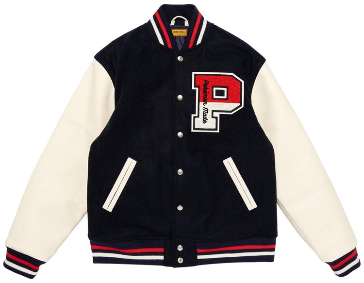 Human Made x Pokemon Made Varsity Jacket Navy