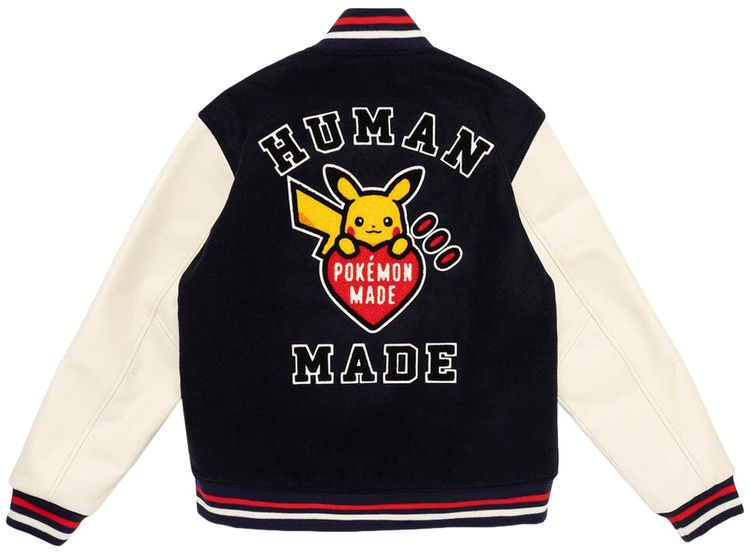 Human Made x Pokemon Made Varsity Jacket Navy