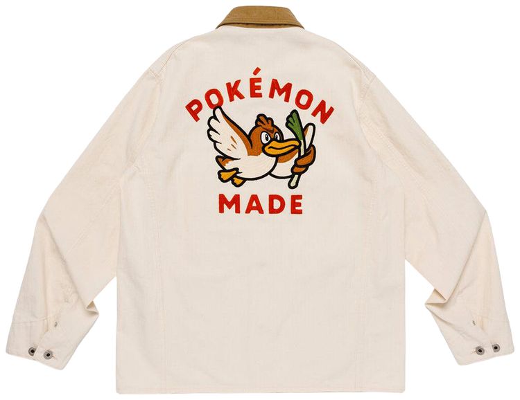 Human Made x Pokemon Made Coverall Jacket White