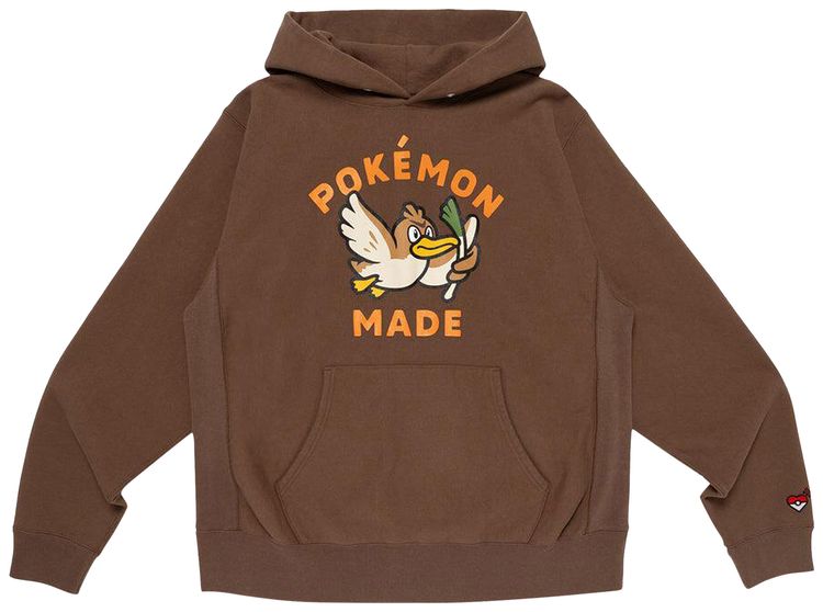 Human Made x Pokemon Made Heavyweight Hoodie Brown