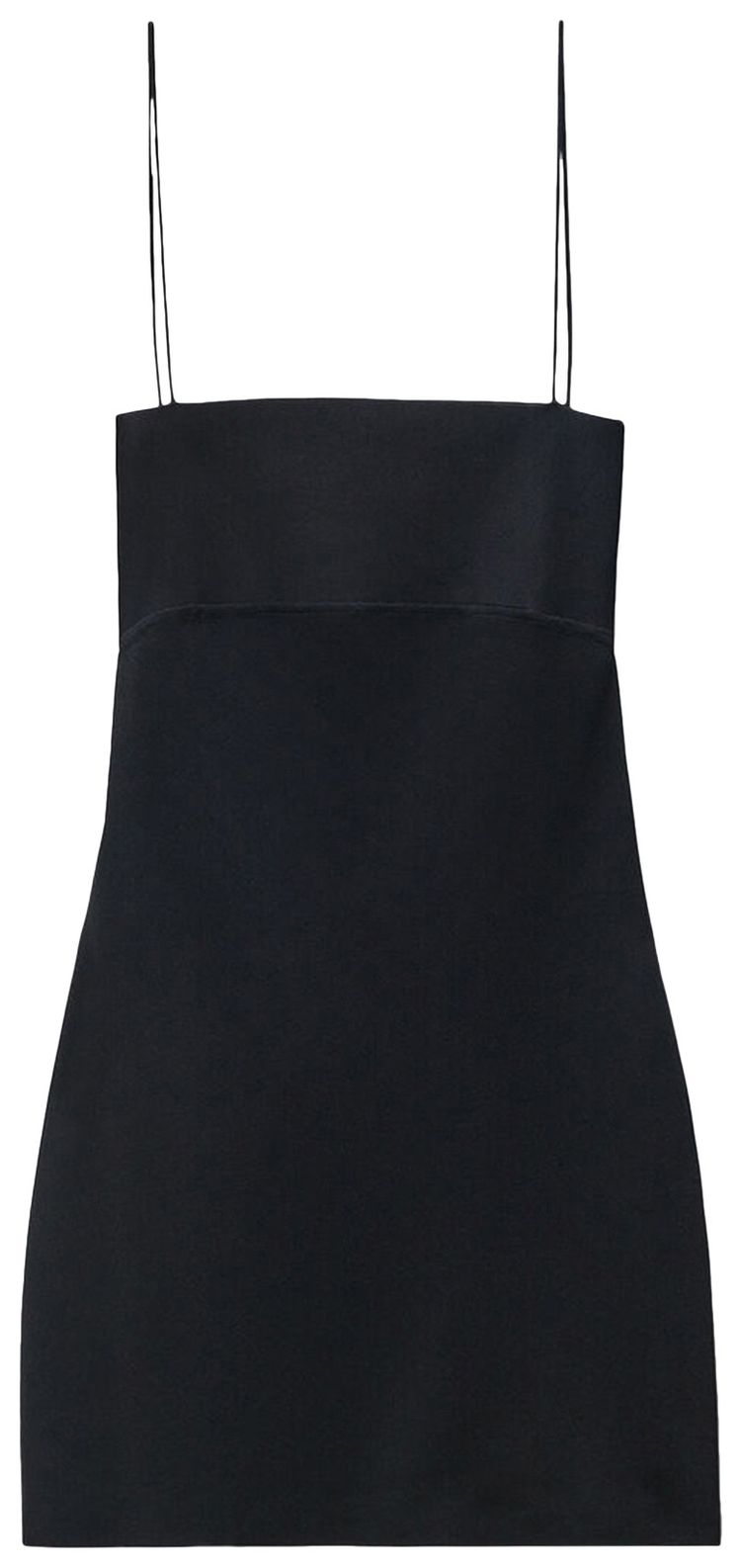 Alexander Wang Cami Band Mini Slip Dress W Logo Jacquard Black