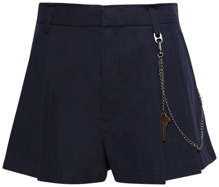 Alexander Wang High Rise Short W Chain Blue Ink