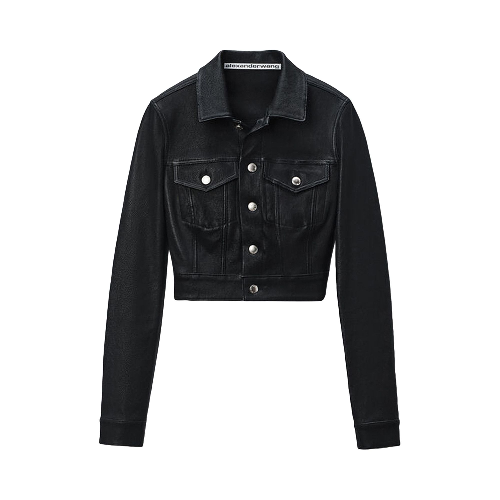 Buy Alexander Wang Shrunken Trucker Jacket 'Black' - 1WC3252664