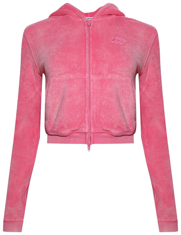 Alexander Wang Shrunken Zip Up Washed Lotus