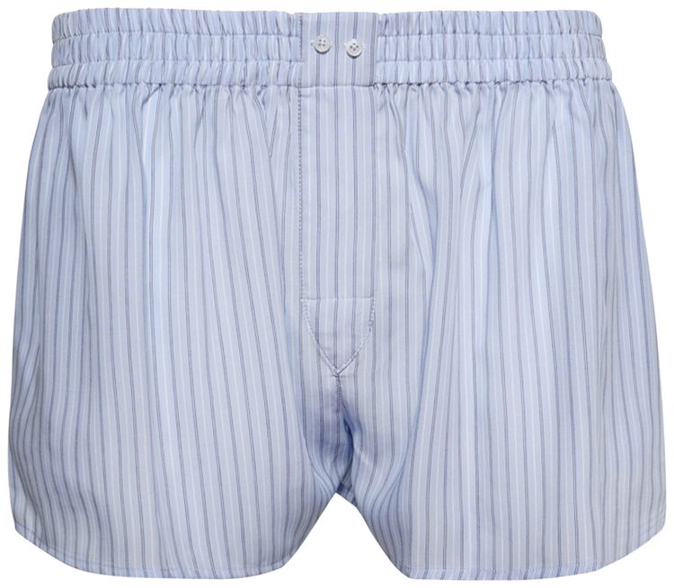 Alexander Wang Boxer Short W Slash Pocket Oxford Blue Multi
