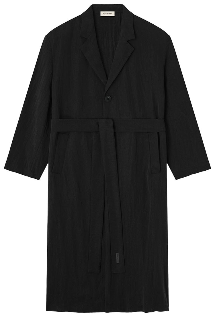 Fear of God Classic Unlined Overcoat Black