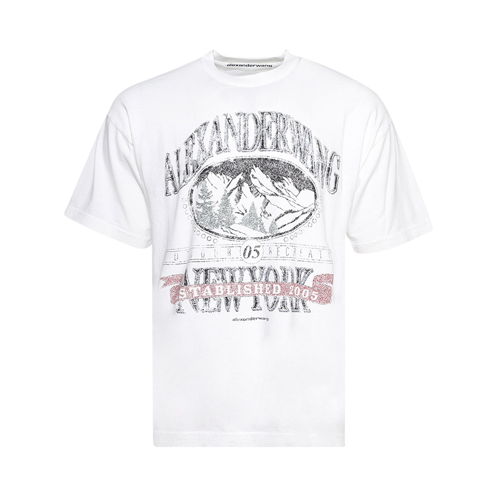 Buy Alexander Wang Short-Sleeve T-Shirt W/ Graphic 'Vintage White