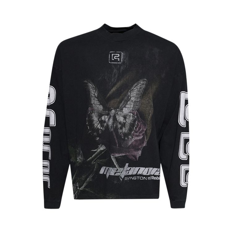 Buy RIVINGTON roi Rebis Metamoth Vintage Long-Sleeve Tee 'Jet Black ...