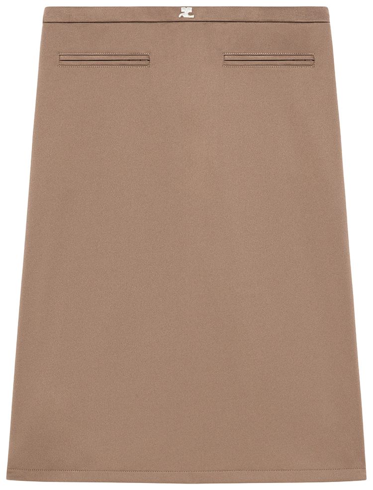 Courreges Interlock Tracksuit Skirt Mocha