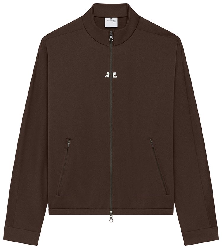 Courreges Interlock Tracksuit Jacket Chocolate