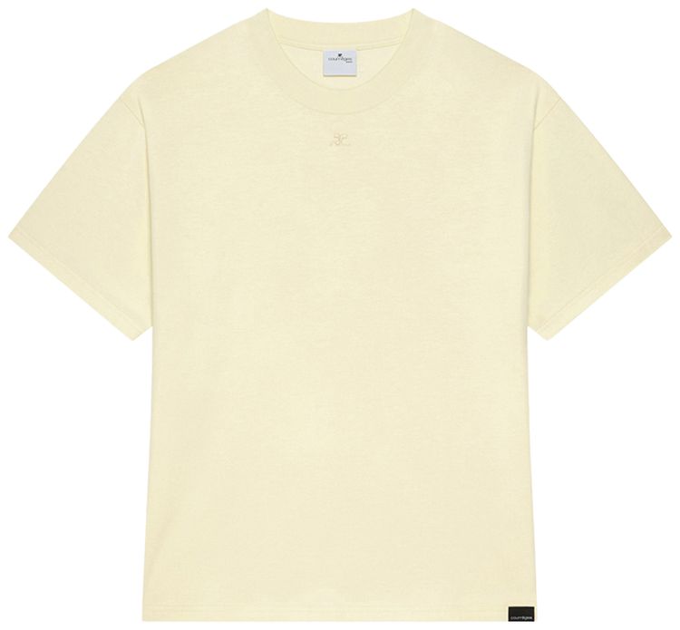 Courreges Oversized T Shirt Limoncello
