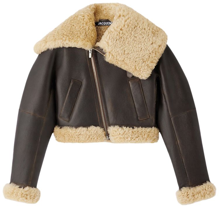 Jacquemus Le Blouson Aviatore Dark Brown
