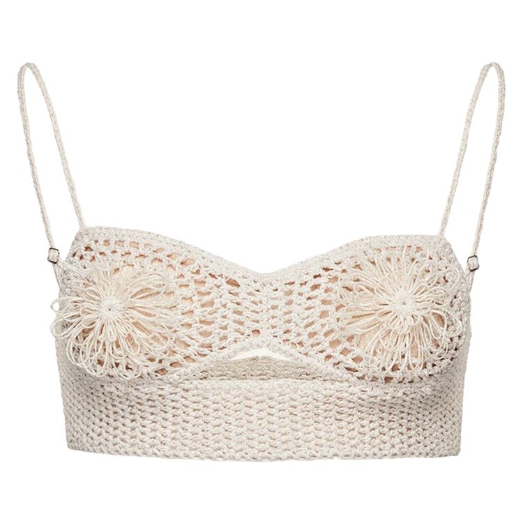 Magda Butrym Top Bra Cream