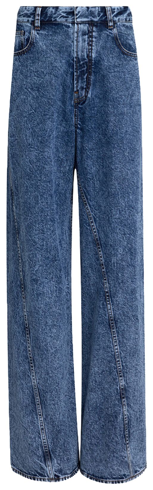 Alaia Twisted Pants Bleu Neige