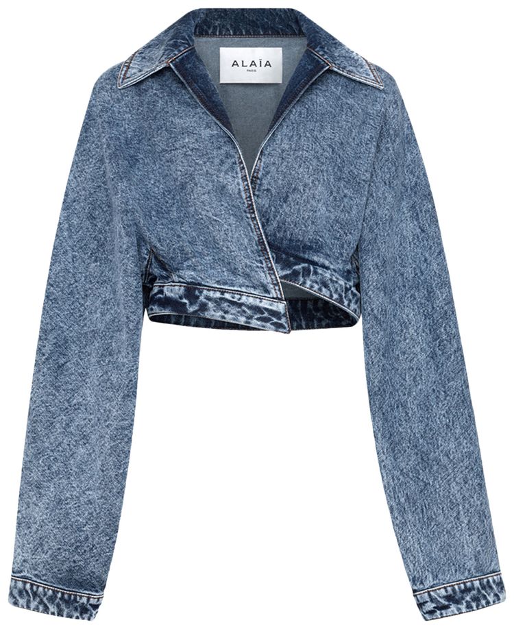 Alaia Spiral Jacket Bleu Neige