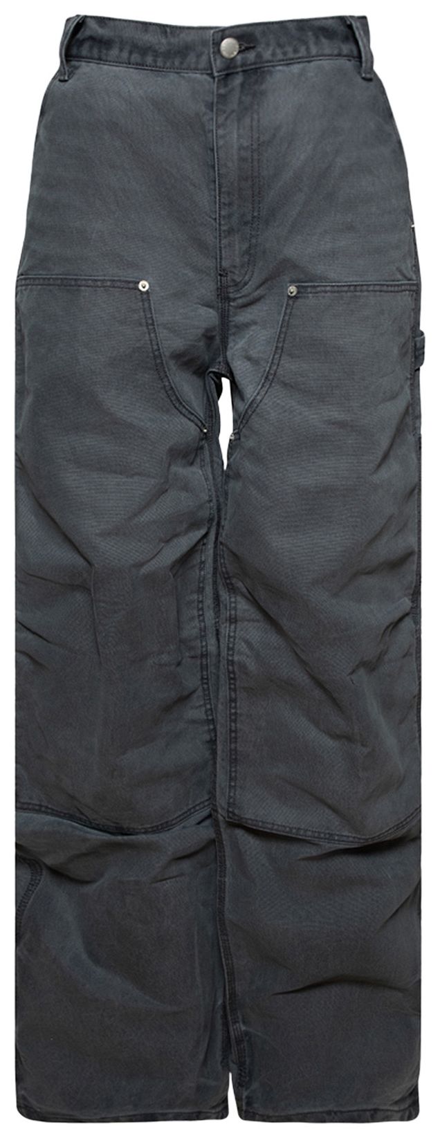 Alexander Wang High Waisted Workwear Carpenter Pants Mirage Grey