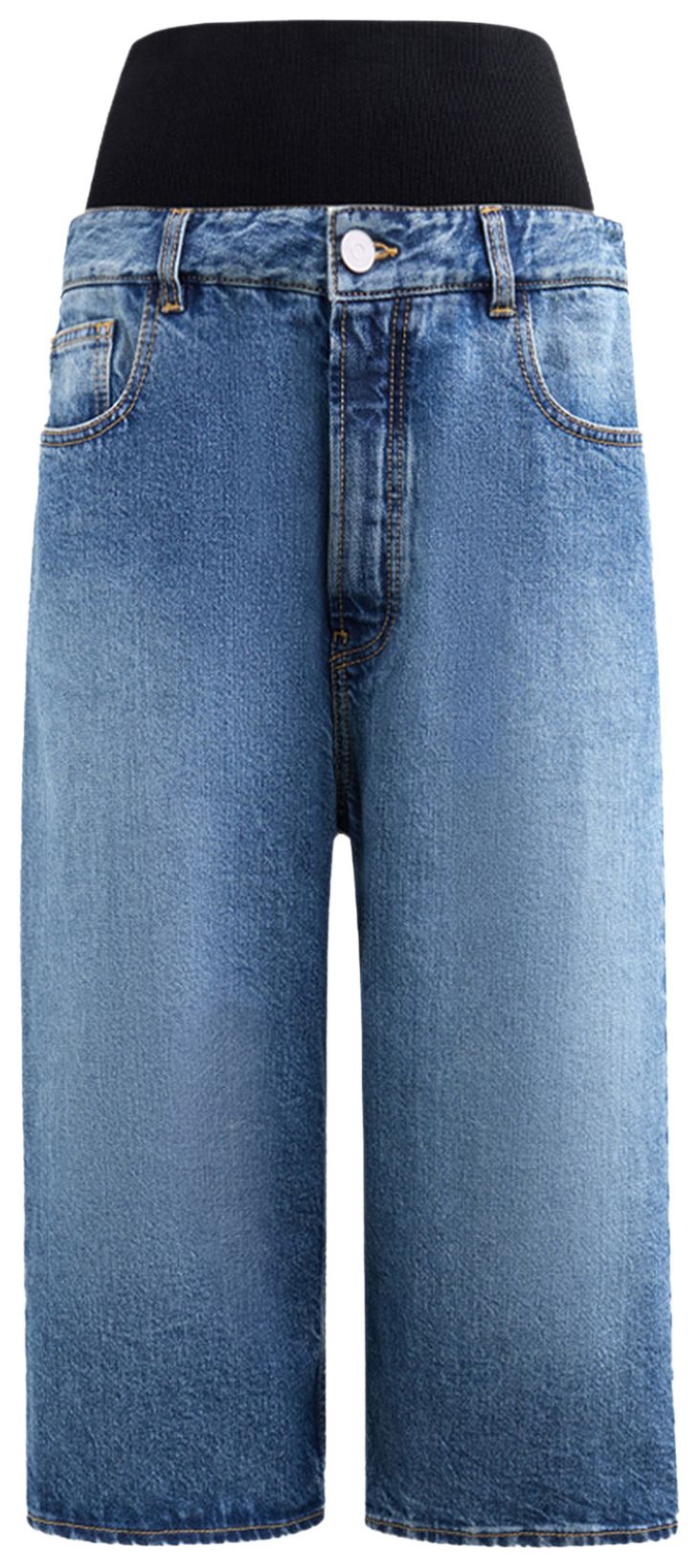 Alaia Knit Band Short Bleu Vintage