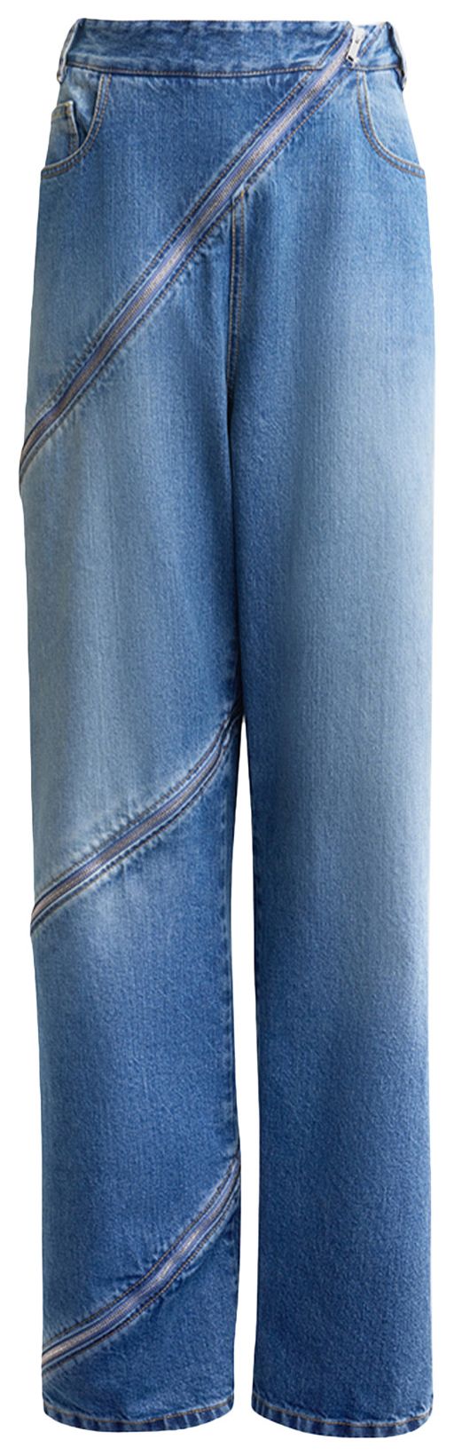 Alaia Spiral Pants Bleu Vintage