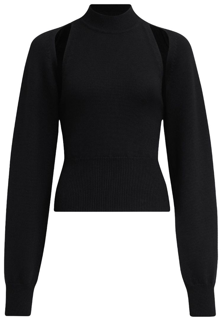 Alaia Cut Out Jumper Noir Alaia