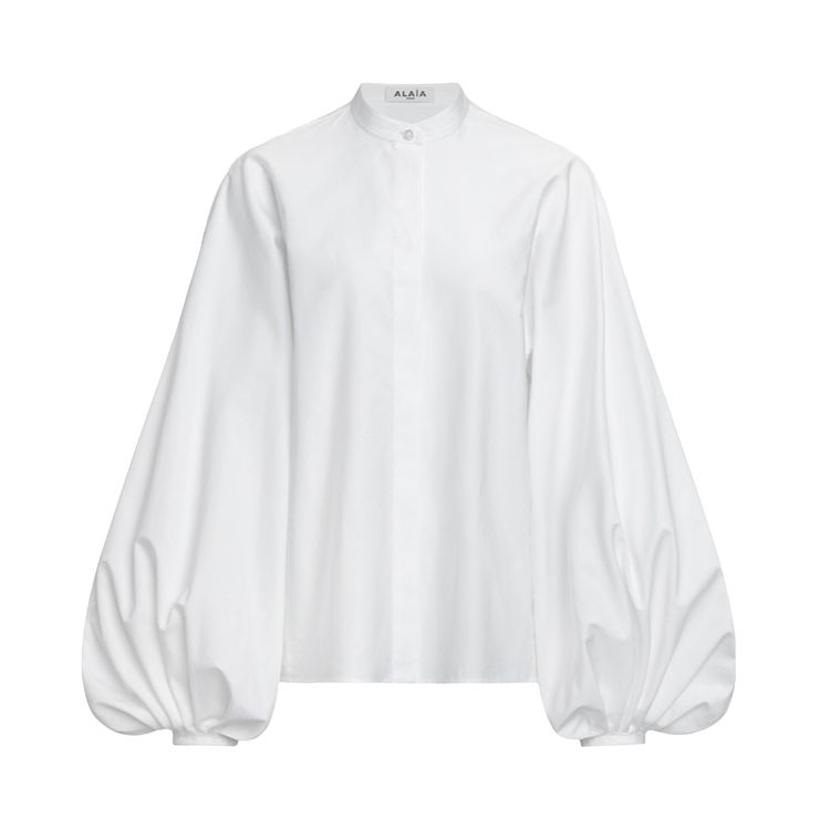 Alaia Balloon Shirt Blanc
