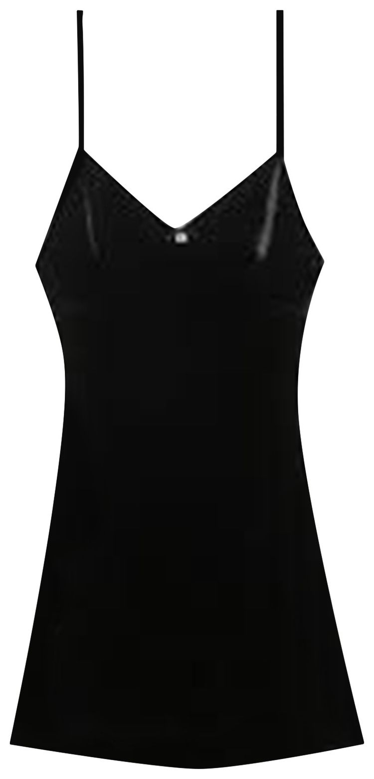 Alexander Wang Slip Dress W Crystal A Charm Black