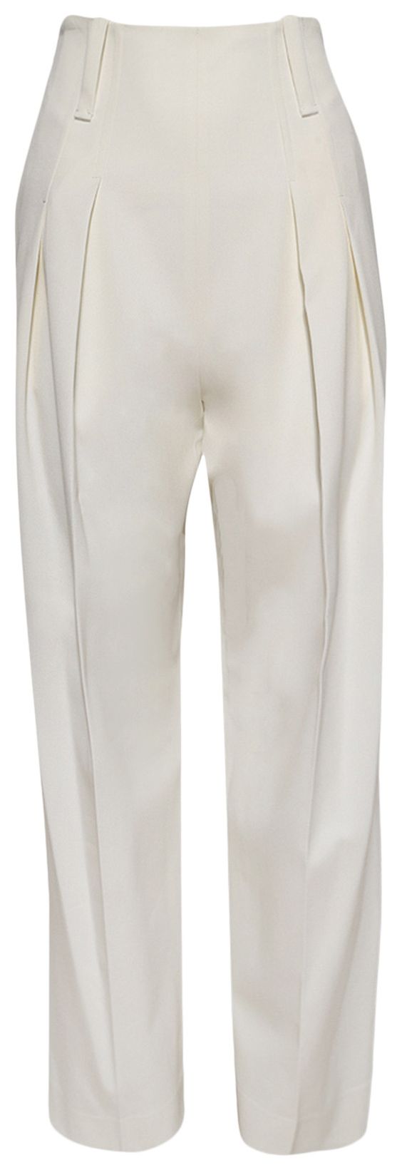 Victoria Beckham High Waist Cinch Trouser Ivory