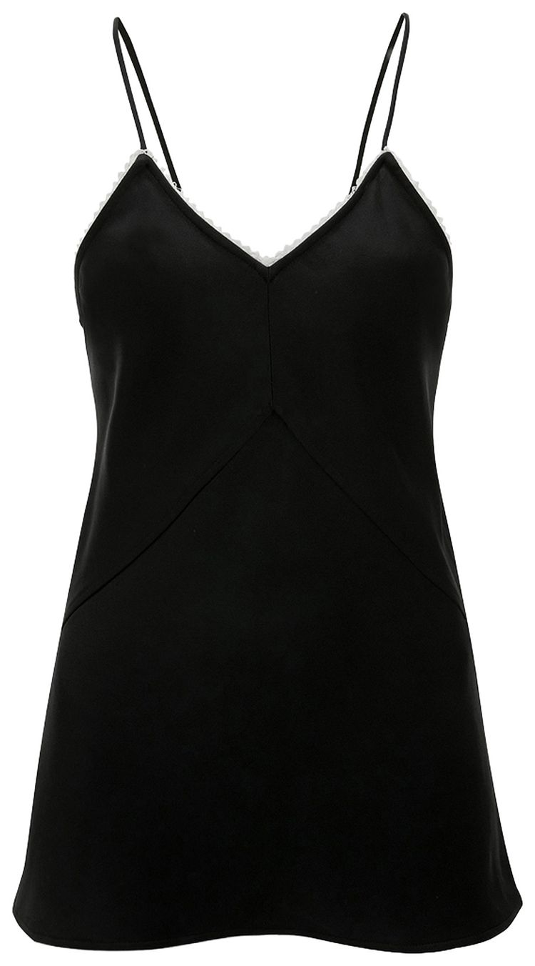 Victoria Beckham Lace Detail Cami Top Black
