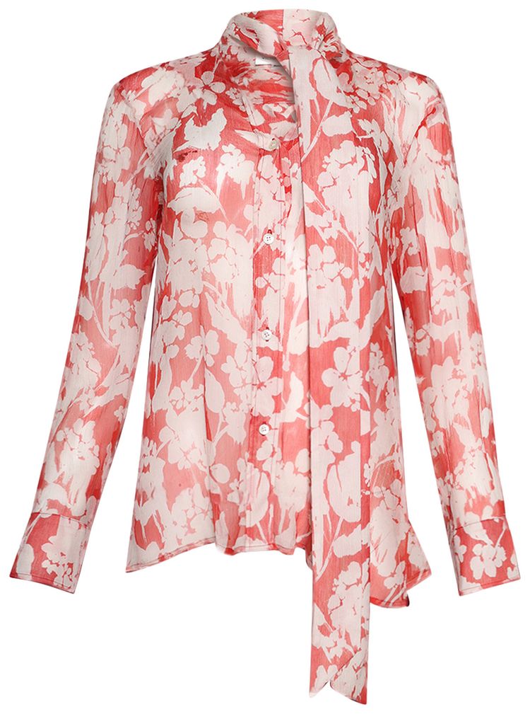 Victoria Beckham Draped Pleat Detail Blouse ChilliBlush