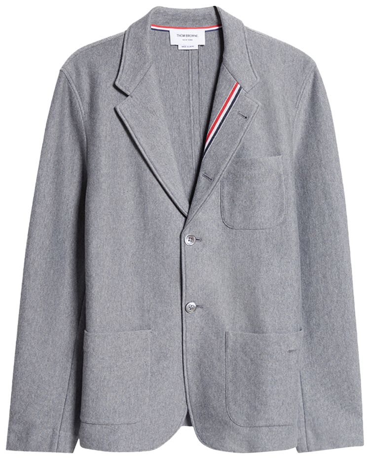 Thom Browne Double Breasted Sack Overcoat Grey