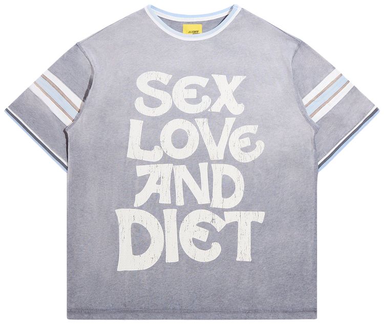 Diet Starts Monday SLD Athletic Tee Heather GreyBlue