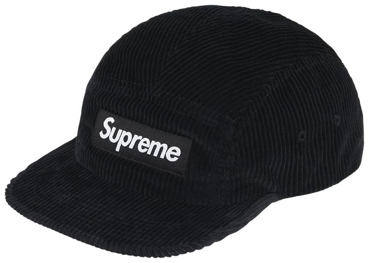 Supreme Corduroy Camp Cap Black