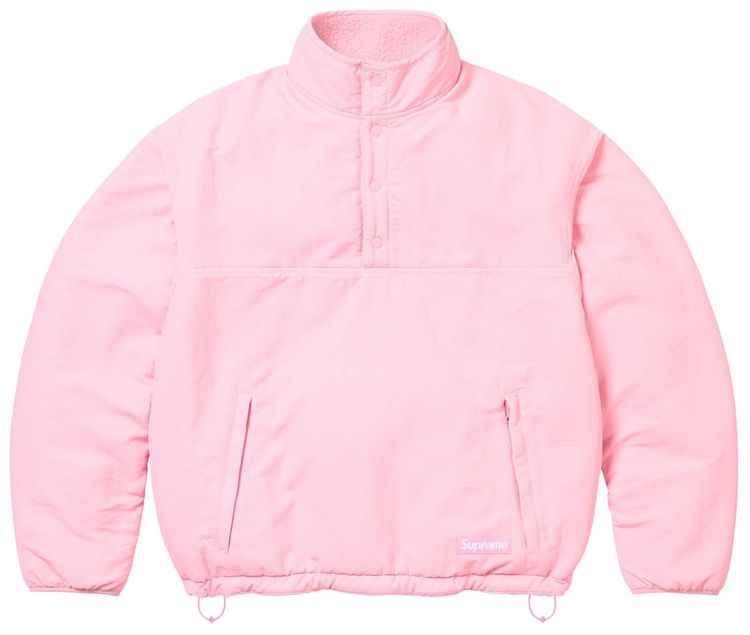Supreme Polartec Shearling Reversible Pullover Pink