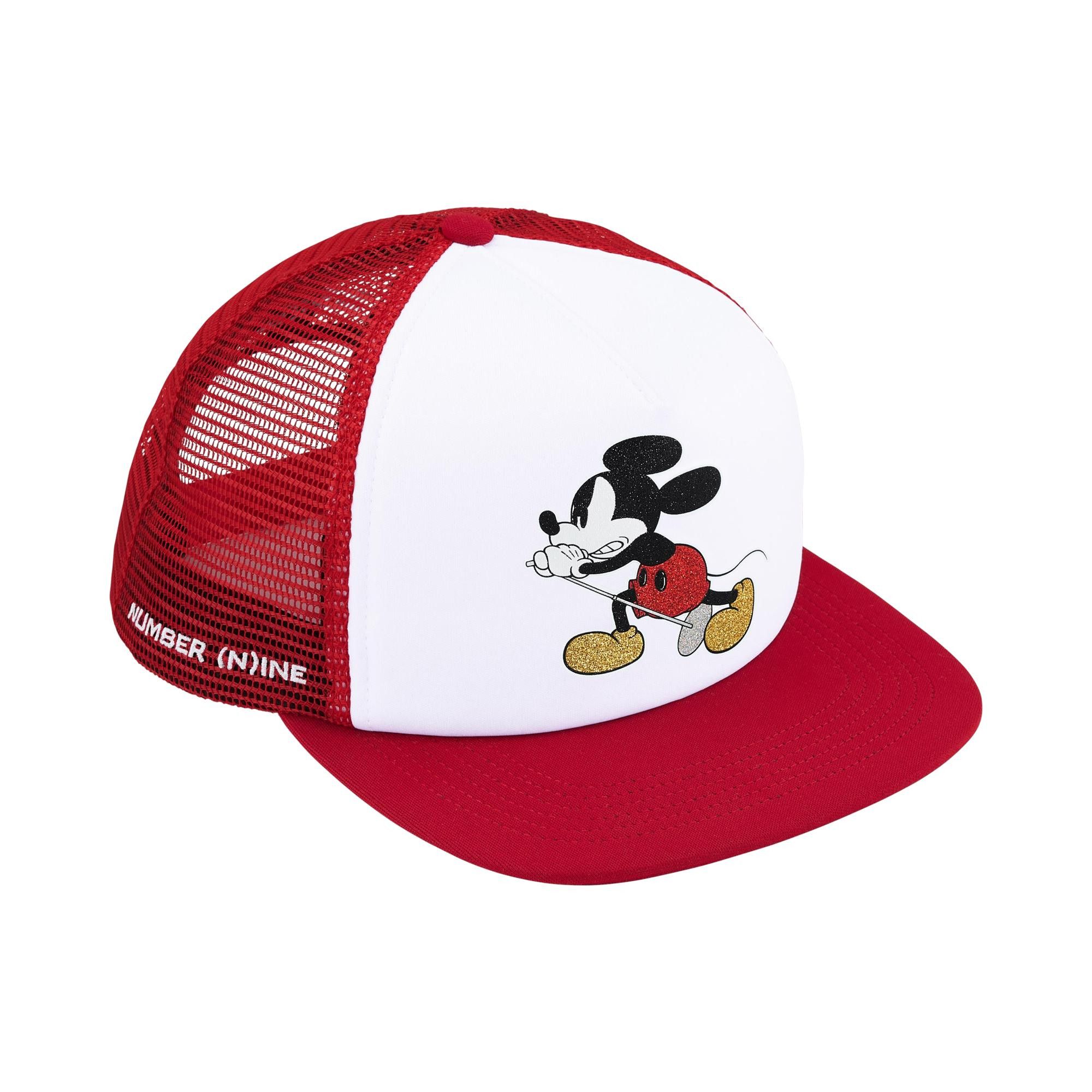 Buy Supreme x Number (N)Ine x Mickey Mouse Mesh Back 5-Panel 'Red