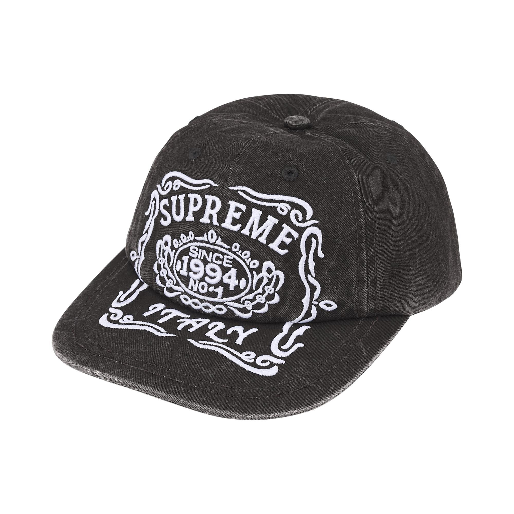 Buy Supreme Italy 6-Panel 'Black' - FW25H42 BLACK | GOAT